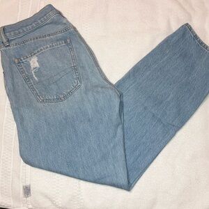 American Eagle Outfitters Light Blue Straight Leg Jeans